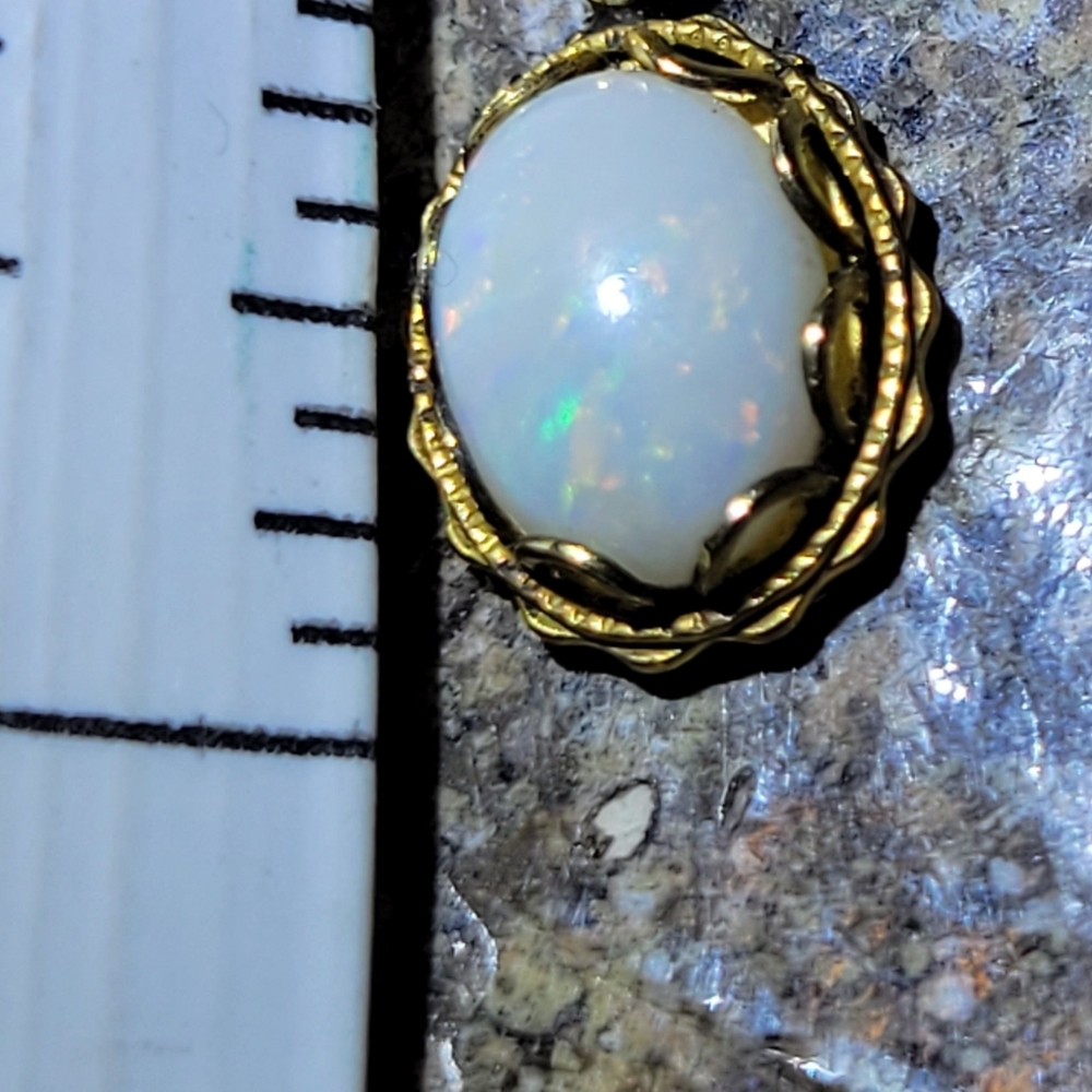 Dainty Antique natural Opal pendant